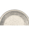 PLATO POSTRE PATINADO GRIS 19,5CM