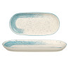 OVAL PLATTER BLUE BRUSHED FINISH
