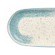 PLATEAU OVAL PATINÉ BLEU