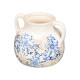 VASO 2 MANICI BLU BEIGE 16CM