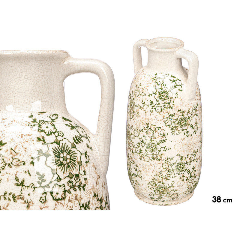 JARRON NONNA 2 ASA VERDE BEIGE 38CM