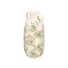 VASE 2 HANDLES GREEN BEIGE 38CM