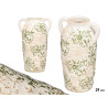 VASE NONNA 2 ANSES VERT BEIGE 29,5CM