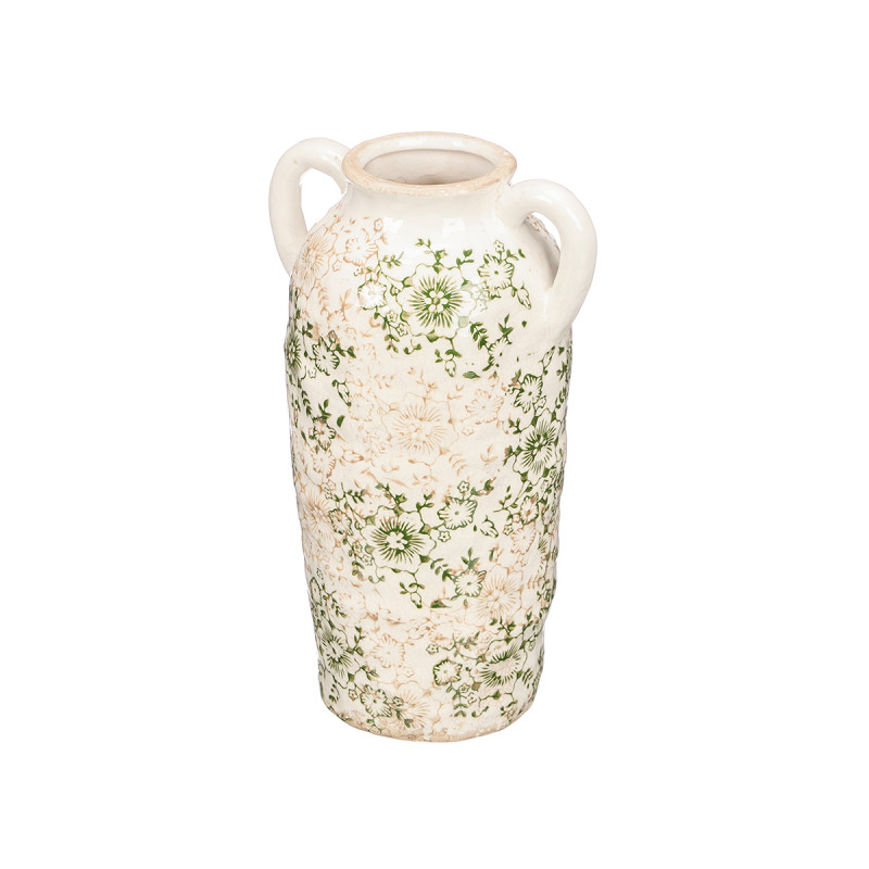 VASO 2 MANICI VERDE BEIGE 29,5CM