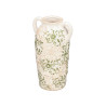 VASE NONNA 2 ANSES VERT BEIGE 29,5CM