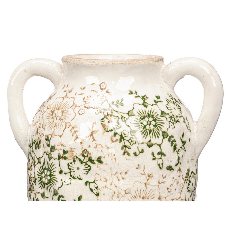 VASO 2 MANICI VERDE BEIGE 29,5CM