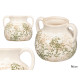 NONNA VASE 2 HANDLES GREEN BEIGE 16CM