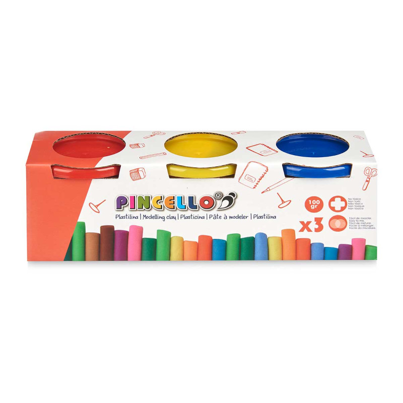 SET 3 MODELLING CLAY 100 GRAMS