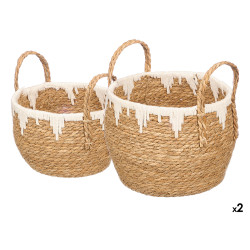 ENSEMBLE 2 JARDINIÈRES À BORD BLANC