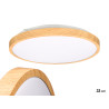 ROUND CEILING LED LIGHT WITH WOODEN FRAME