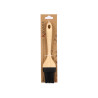 BLACK SILICONE PAINT BRUSH WITH WOODEN HANDLE