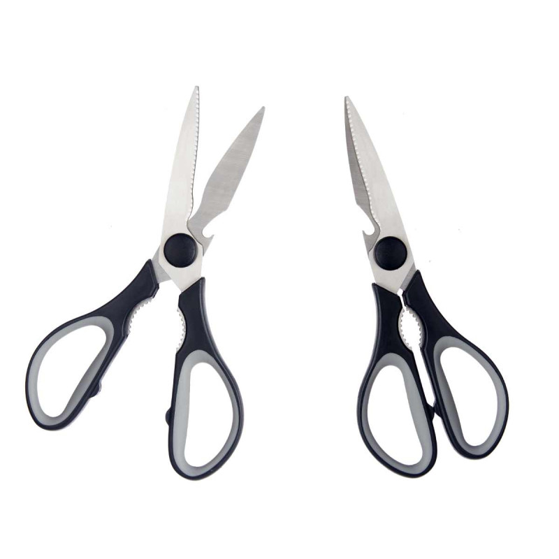 KITCHEN SCISSORS WITH BLACK HANDLE