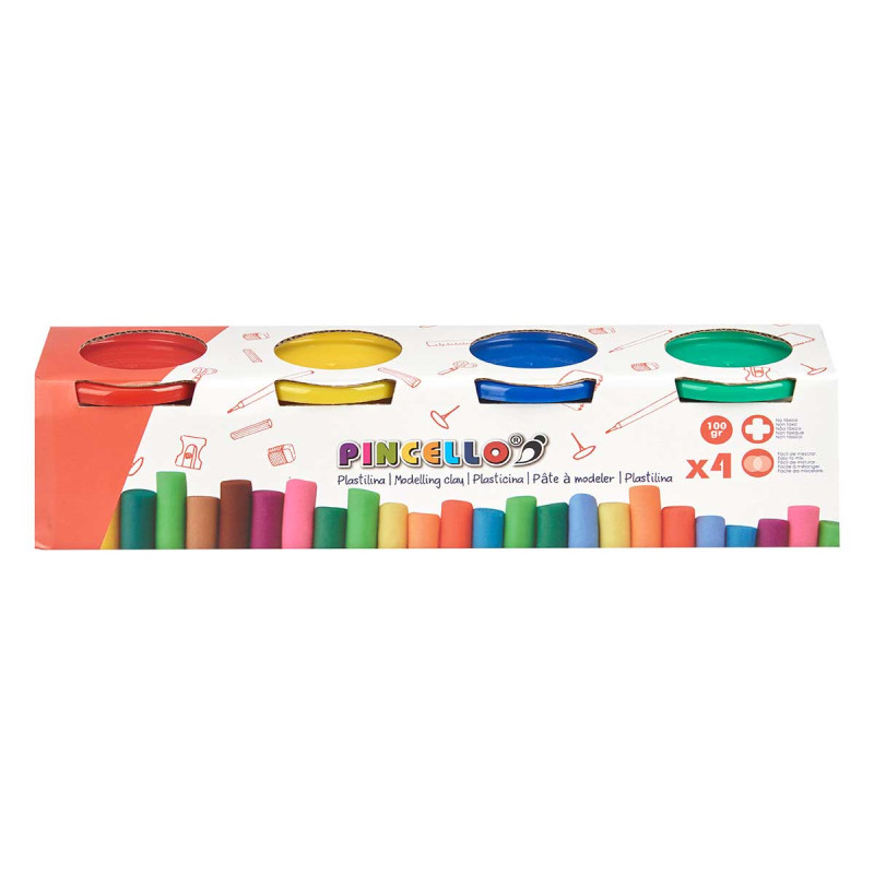 SET 4 MODELLING CLAY 100 GRAMS