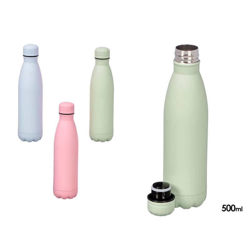 THERMOS ACIER INOX BOUTEILLE ASSORT 3 CL 500ML