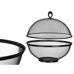 SALADIER GRILLE COUVERCLE NOIR