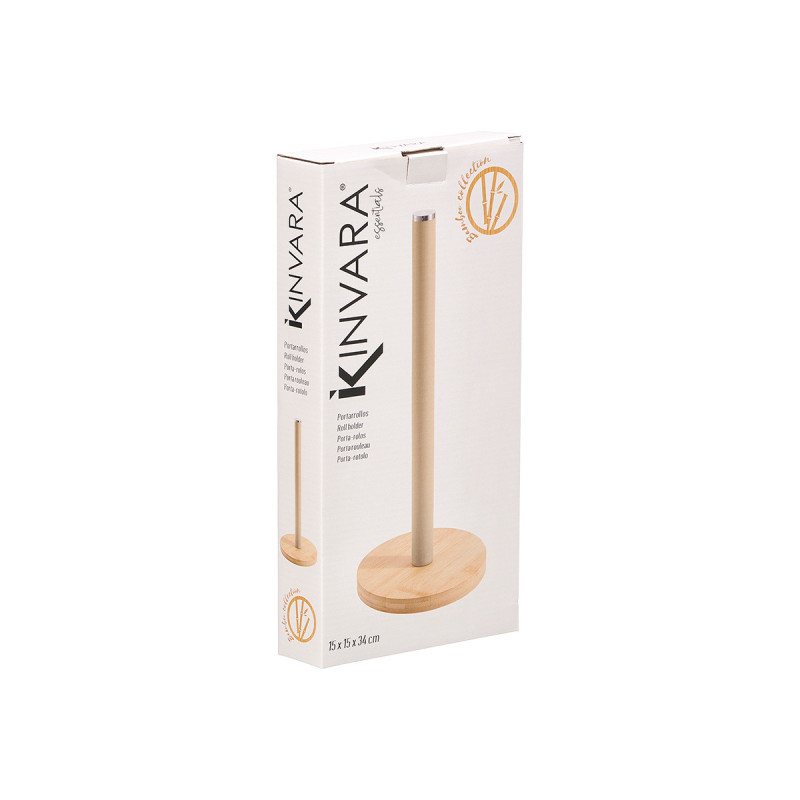 BASE SUPORTE ROLOS BAMBU BEGE