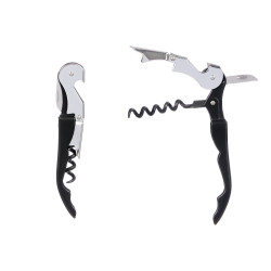 TIRE-BOUCHON OUVERTURE BOÎTE COUTEAU MÉTAL NOIR