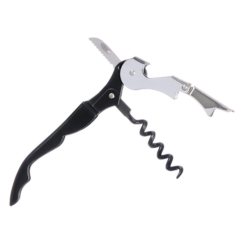 CAVATAPPI APRISCATOLE COLTELLO METALLO NERO