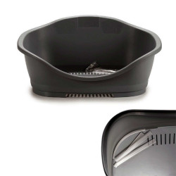 CAMA PLASTICO CINZA P ANIMAIS PEQ