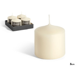 VELA BLOCO CREME 8 CM