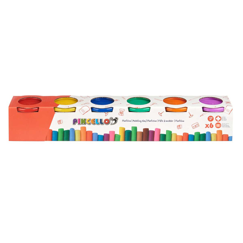SET 6 MODELLING CLAY 100 GRAMS