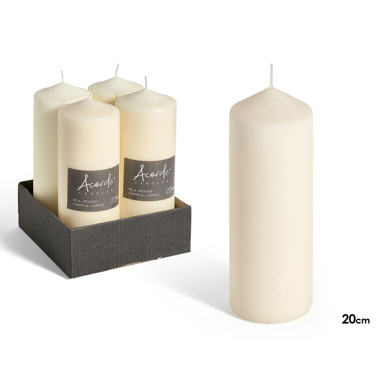 VELA BLOCO CREME 20 CM