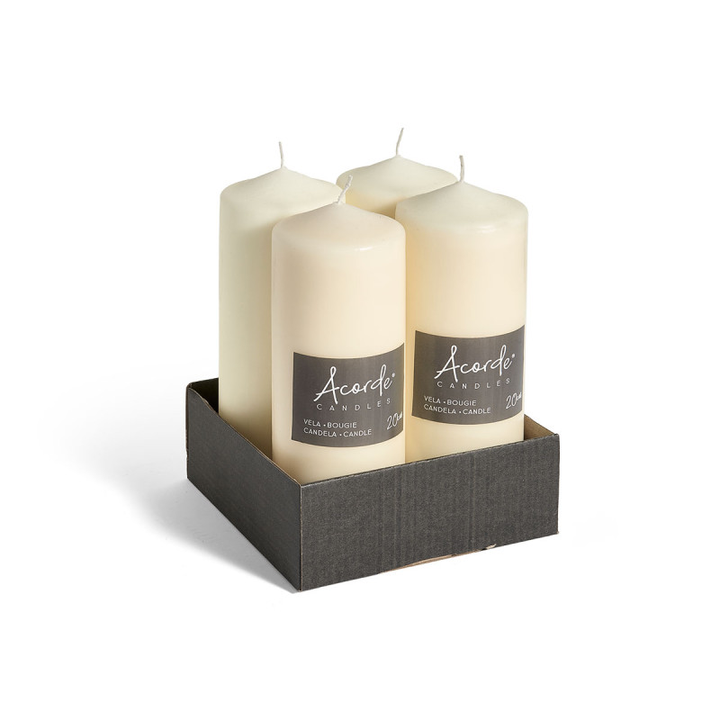 CANDELA BLOCCO CREMA 20 CM