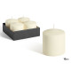 CANDELA BLOCCO CREMA 10 CM
