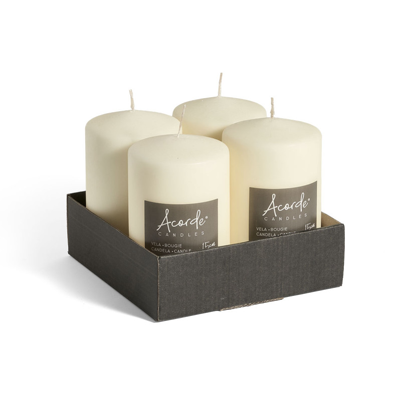 WIDE WAD CREAM CANDLE 15CM
