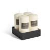 WIDE WAD CREAM CANDLE 20CM
