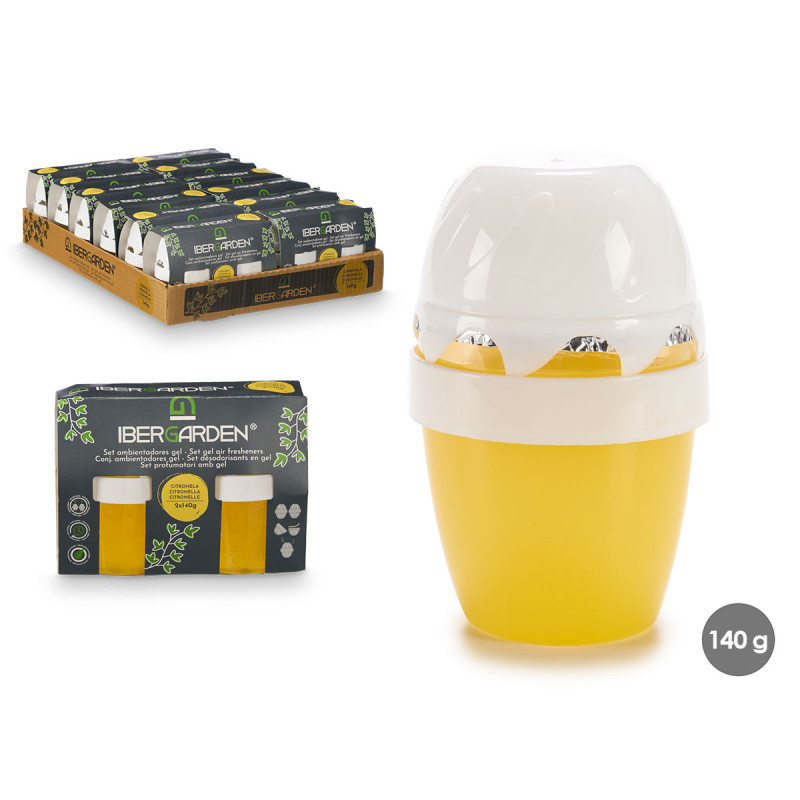 SET 2 AMBIENTADORES GEL 140GR X 2 CITRONELLA