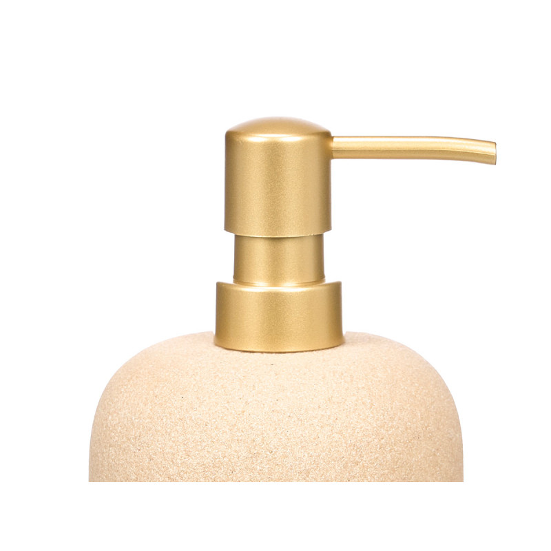 DOSIFICADOR BAÑO BEIGE POLIRESINA