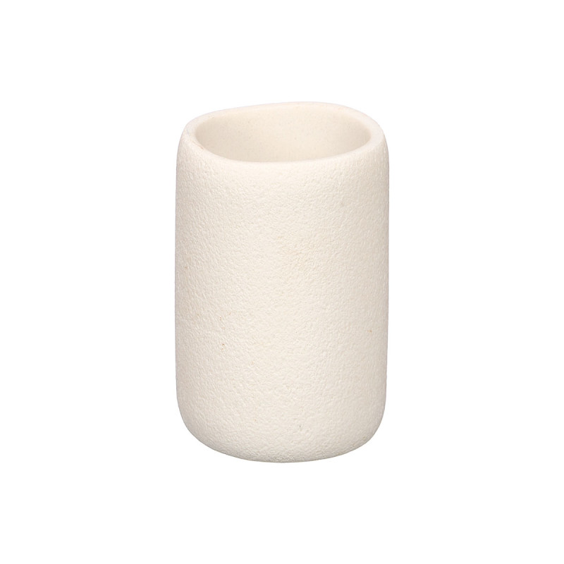 BICCHIERE RESINA BAGNO BIANCO