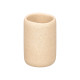 BICCHIERE POLIRESINA BAGNO BEIGE