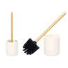 WHITE POLYRESIN TOILET BRUSH HOLDER
