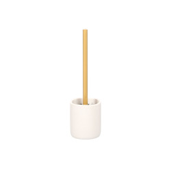 WHITE POLYRESIN TOILET BRUSH HOLDER