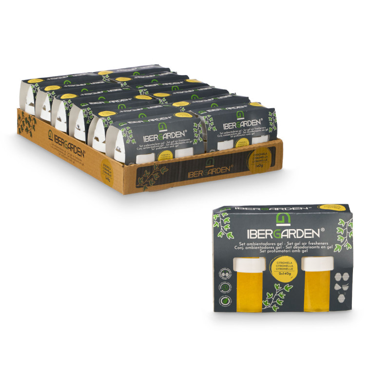 SET 2 AMBIENTADORES GEL 140GR X 2 CITRONELLA