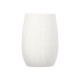 WHITE STRIPED POLYRESIN BATHROOM TUMBLER