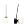 WHITE STRIPED POLYRESIN TOILET BRUSH