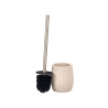 GREY STRIPED POLYRESIN TOILET BRUSH