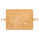 SQUARE SERVING BOARD 2 HANDLES BAMBOO