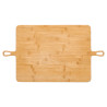 SQUARE SERVING BOARD 2 HANDLES BAMBOO