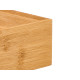 RECTANGULAR BAMBOO ORGANIZER 15X38CM
