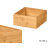 RECTANGULAR BAMBOO ORGANIZER 15X15,5CM