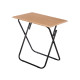NATURAL FOLDABLE TABLE BLACK LEGS 70X5070CM