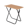 TABLE PLIANTE NATURELLE PIEDS NOIRS 70X50X70CM