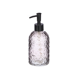 SET 2 DOSIFICADOR VASO 410ML BAÑO GRIS DIAMANTE