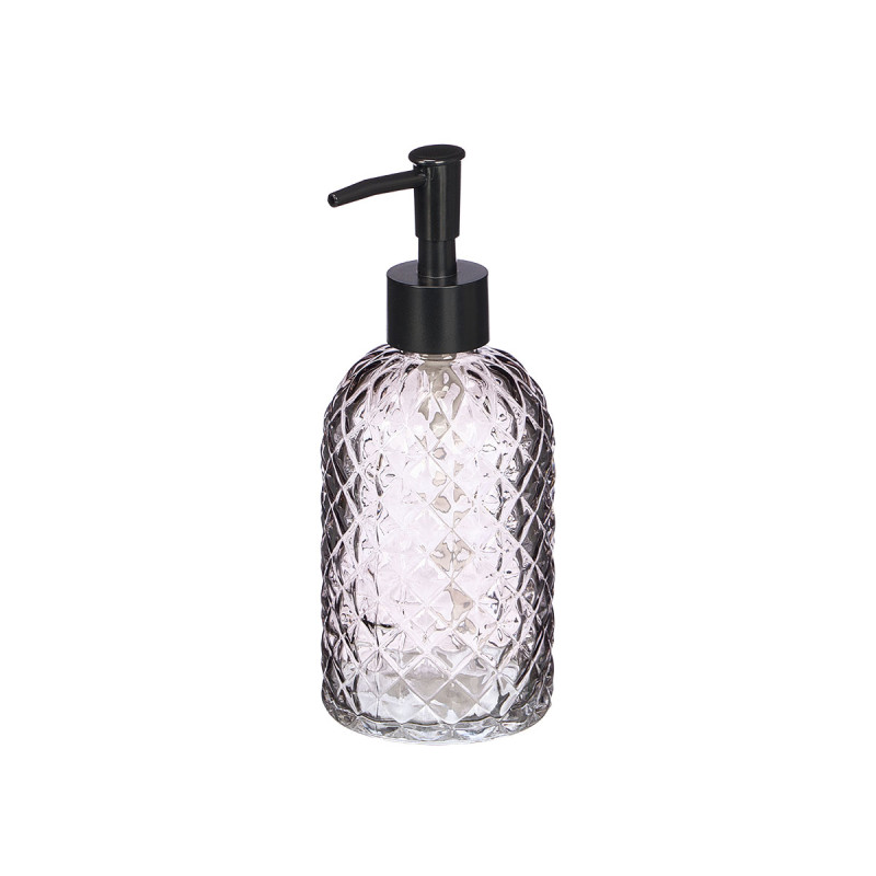 SET 2 DOSIFICADOR VASO 410ML BAÑO GRIS DIAMANTE