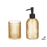 SET 2 DOSATORI VASO 410ML BAGNO AMBRA DIAMANTE
