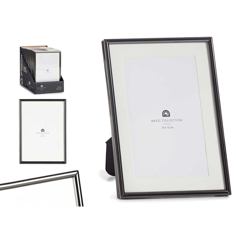 BLACK STEEL PICTURE FRAME 10X15CM